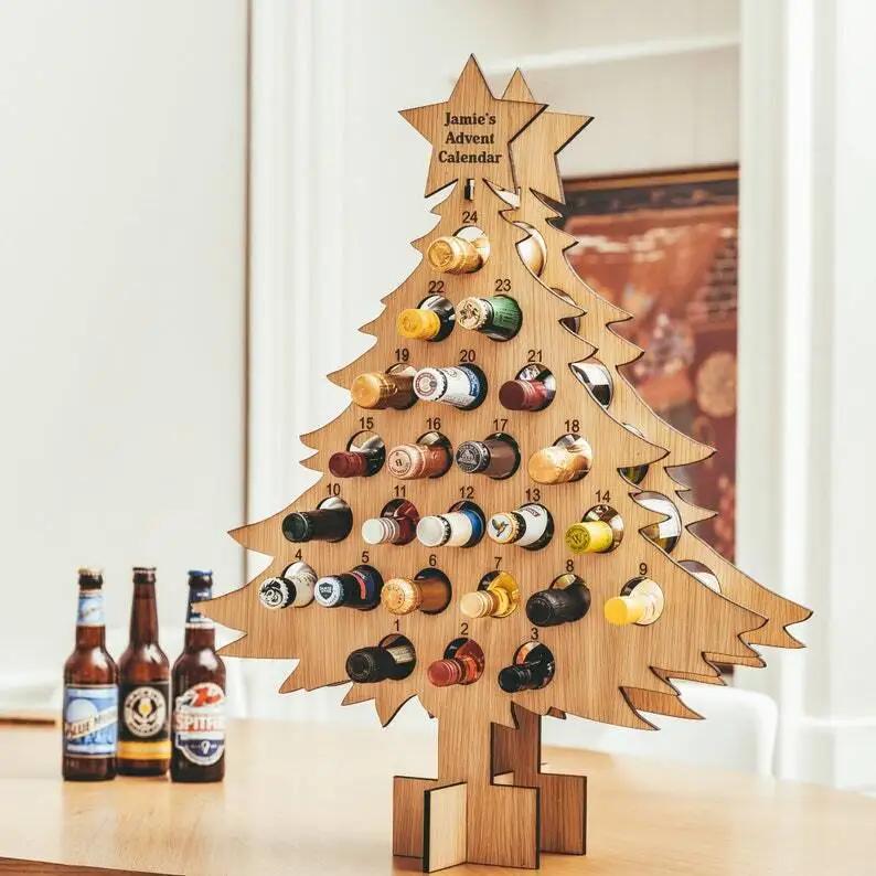 Adult Advent Calendar, Christmas Decoration, Holiday Wine Rack, Wine And Spirits Gifts, Home Calendars, New Christmas Tree cm