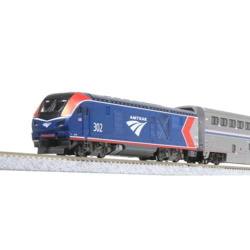 KATO N Gauge Amtrak ALC-42 & Superliner 4-Car Set, Model Train Set 10-1788
