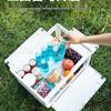 Outdoor Folding Storage Box with Wooden Lid