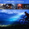 Rechargeable LED 8000 7 6 Lighting Battery Angle Waterproof and 9600mAh High Ideal for Night Outdoor and Power Headlight, 12-hour Runtime, Lumens,