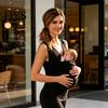 Stretchy Tank Top Baby Carrier Kangaroo for Mom, V Neck Infant Wrap Top, Breathable Sleeveless Shirt with Pocket Holding