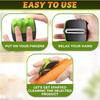 1/2pcs Stainless Steel Handheld Vegetable Peeler with Rubber Finger Grips Multifunctional Kitchen Tool Accessory Peeler