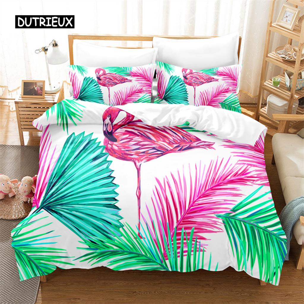 Tropenwald-Leoparden-Bettwäscheset Bettbezug-Set 3D-Bettwäsche Digitaldruck Bettwäsche Queen-Size-Bettwäscheset Modedesign