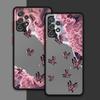 Creative Pink Sea Butterfly Phone Cover Case for Samsung Galaxy A35 A53 A34 A36 A52S A72 A73 A33 A54 A16 A15 A56 A55 A14 A23 A17