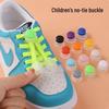 Colorful No-Tie Elastic Shoelaces with Pig Nose Buckle for Kids