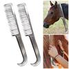 1Pcs Aluminum Alloy Horse Grooming Brush Mane Tail Bristle Riding Brush  Horse Cleaning Tool