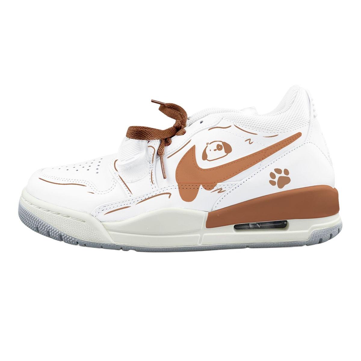 

Jordan Legacy 312 Low top Vintage Basketball Shoes Unisex White Brown HJ9199-111(Team1281-312) 46