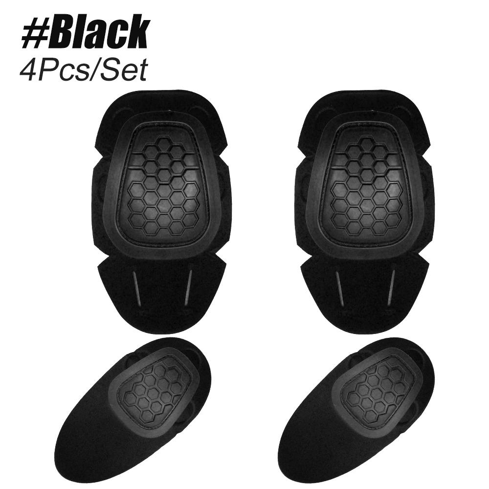 

4 шт./компл. тактический наколенник, комплект налокотников, защитные накладки на колени, локти, страйкбол, боевые, пейнтбольные, для катания на коньках, спортивные, защитное снаряжение