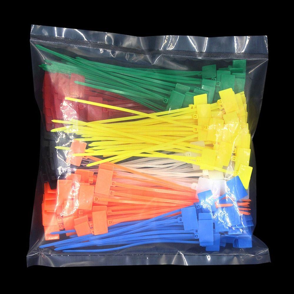 100pcs Self-locking Zip Ties 4*150mm Wire Ties Loop Ties Cable Ties  Wire Organization