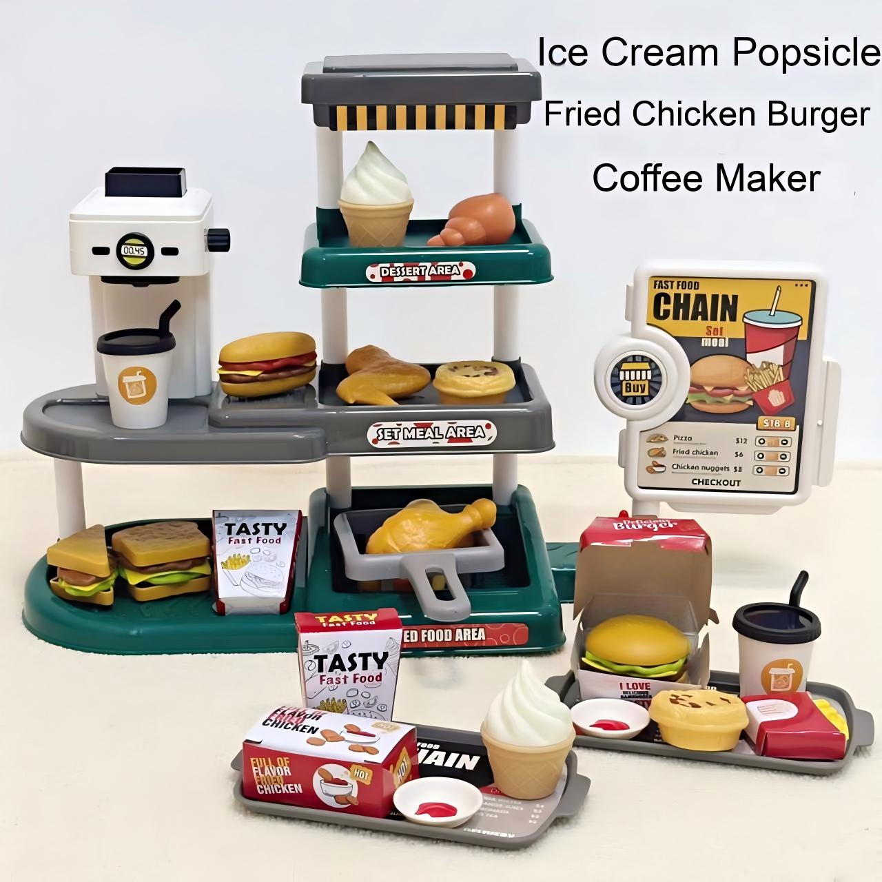 

71 шт. Завтрак Барбекю Игра Притворство Детские Игрушки Дим Сам Фаст Фуд Десерты Кухня Готовка Fast Food-71Pcs