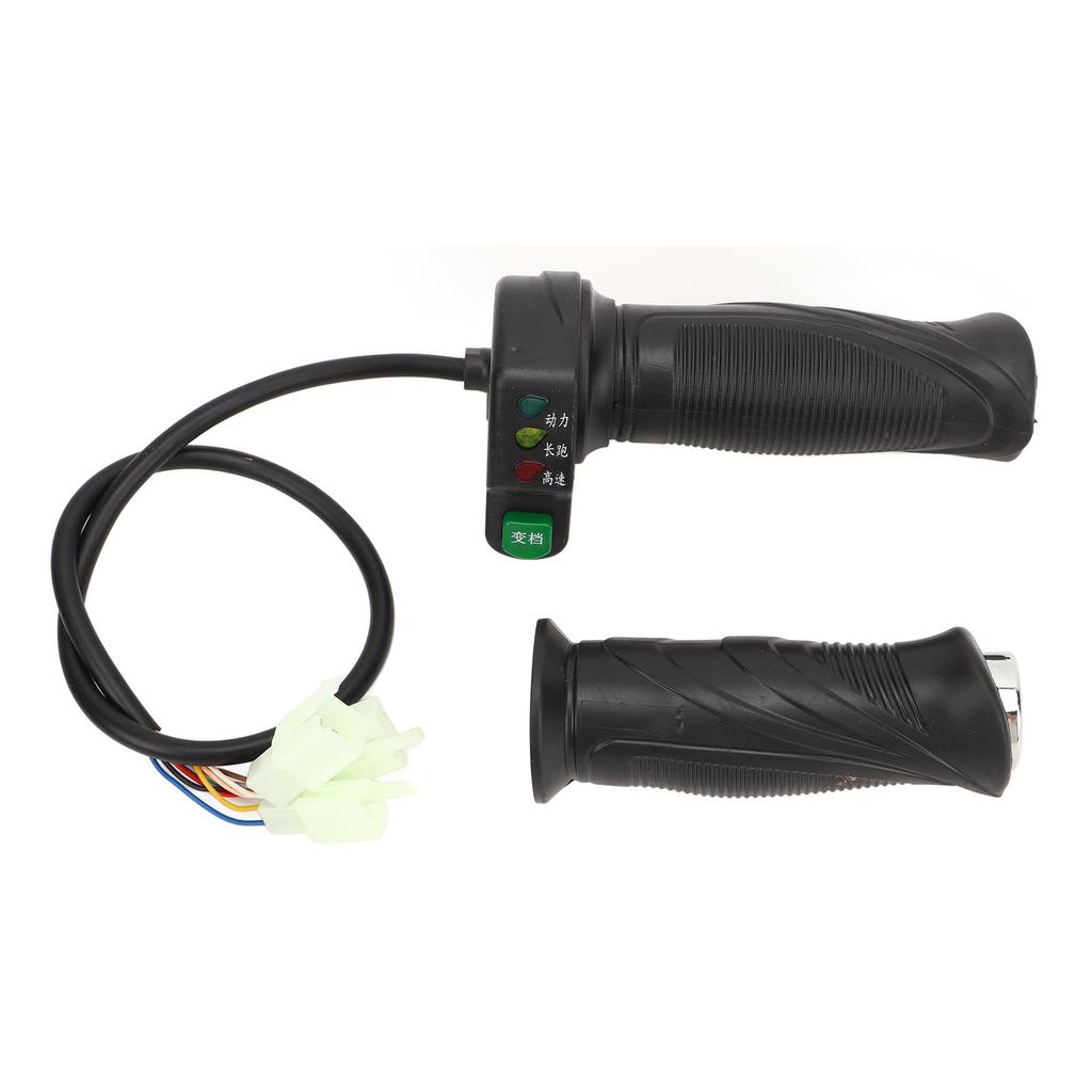 2PCS Electric Bicycle Throttle Grip Rubber Handlebar Twist Grip Universal Fit for Electric Bike Scooter