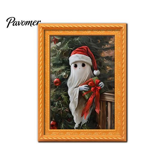 Decorative Magnets for Metal Surfaces Small Fridge Picture Frame, Funny Ghost Pattern Magnetic Vintage Photos Mini Gold Frame Refrigerator Kitchen