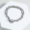 Men's Stylish Double Layer Stainless Steel Chain Bracelet