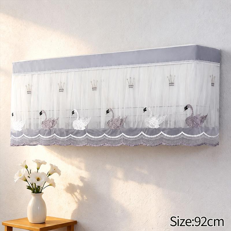 Summer Air Conditioner Dust Cover Anti-dust Wall Mounted Protector Ac Covers Home Textil Self-adhesive Dust Cover Cloth
