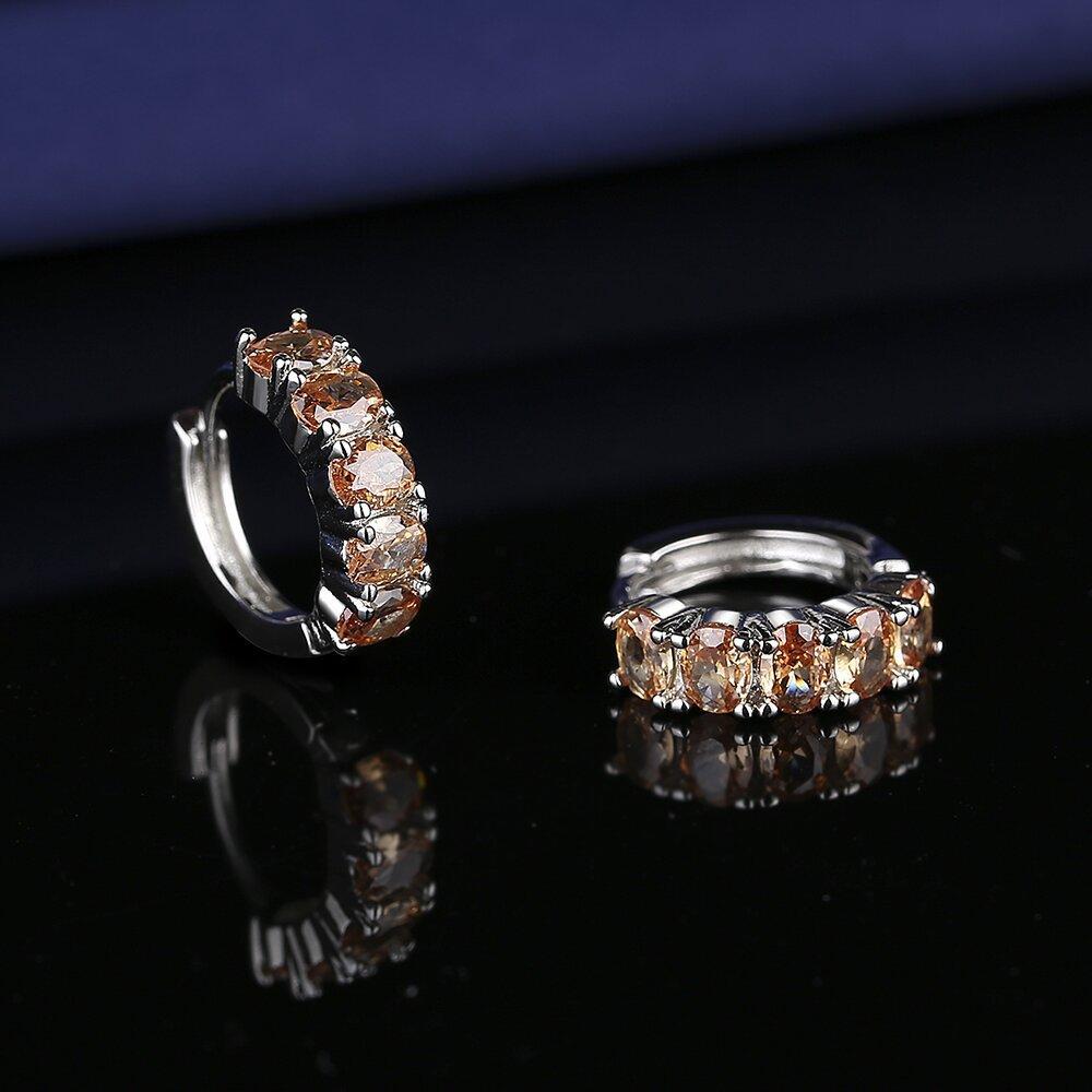 Full Zircon Fashionable Champagne Color for Women Earrings