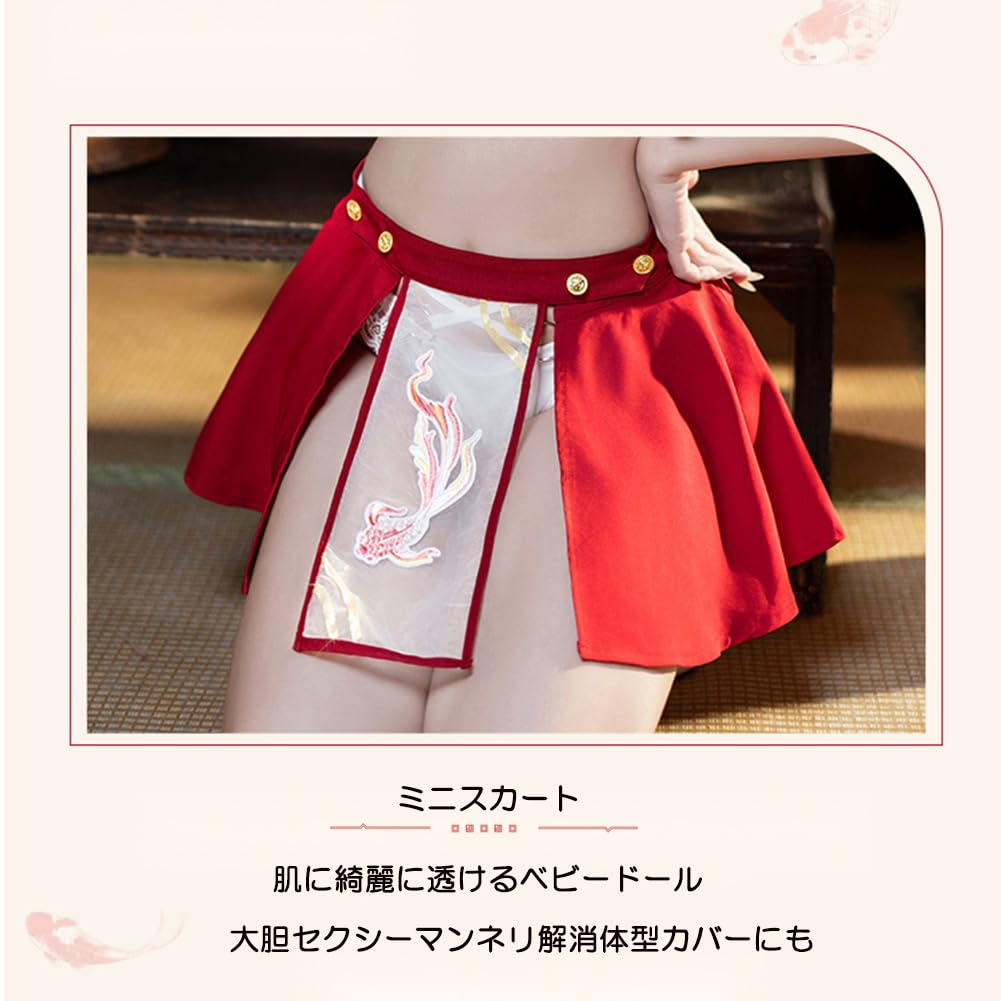 Set Sexy Sailor Costume Miniskirt Bikini Embroidered Dual Structure of Neat and Suitable for One Size Fits Cosplay Costume [SENMHS] 5-piece (tops + +