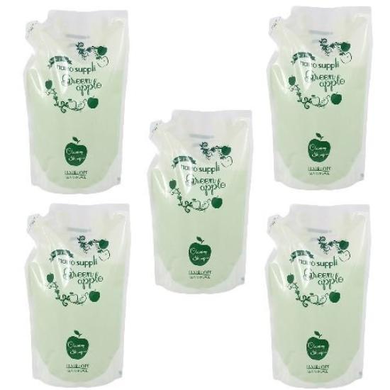 

[Set of 5] Sunny Place Nano Supplement Hair Cleansing Shampoo Green Apple 800ml (Refill)