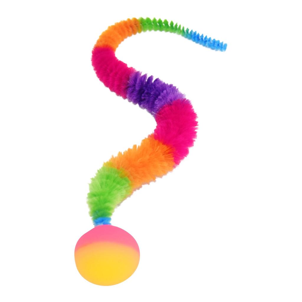 Großer Springball Hüpfball Raupe Katzenspielzeug Zubehör Interaktives Haustierspielzeug