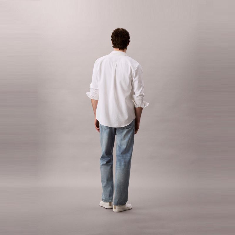Calvin Klein Jeans Men's X7J Denim Light Blue Moderate Straight Fit Pants 4RC717G