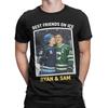 Men T-Shirt Best Friends On Ice Hockey Bros Novelty 100% Cotton Tees Short Sleeve Heated Rivalry T Shirt O Neck Clothes 6XL -...