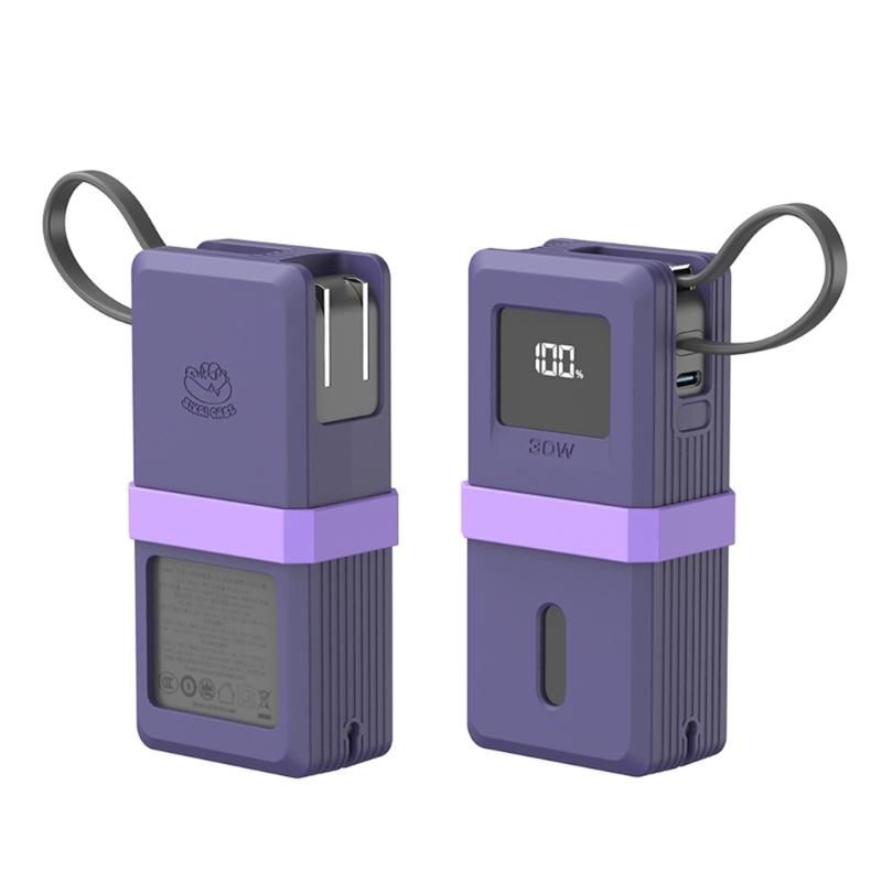 Shockproof Chargers Case Housing Universal Fit For Power Backup Nonslip Silicone Cover Easy Snap Installation Material