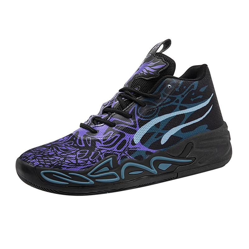 Basketball Shoes Mens Lightweight Comfortable Summer Fitness Training Shock-absorbing High-top Casual Walking Shoes for Men
