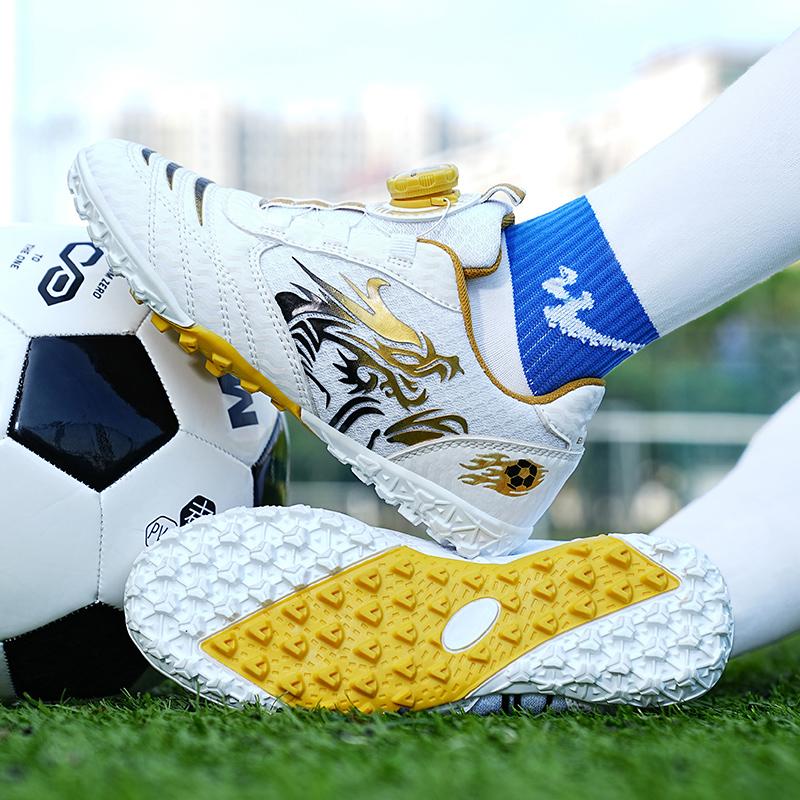Fashion Kids Soccer Shoes for Boy Outdoor Sports Field Grass Training Football Boots Indoor Fast Soccer Tennis Childrens Football Shoes