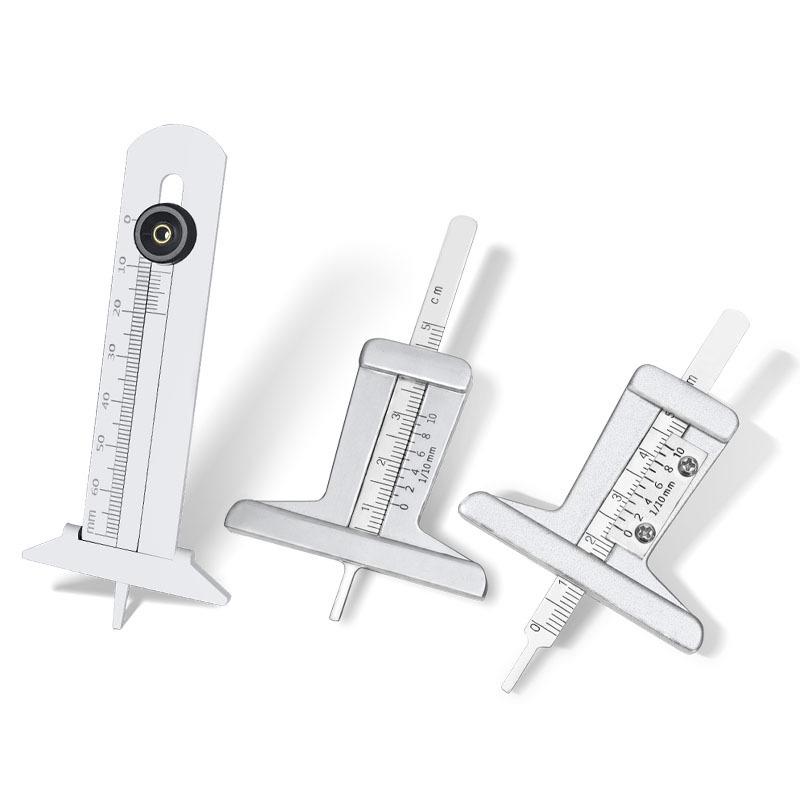 5cm Nerezový měřič hloubky dezénu pneumatik (0-50 mm)
