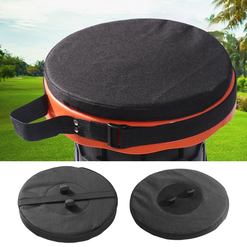 Telescopic Stool Cushion Waterproof Oxford Cloth Round Seat Cushion for Foldable Stool for Hiking Lawn Outdoor Gardening Travel