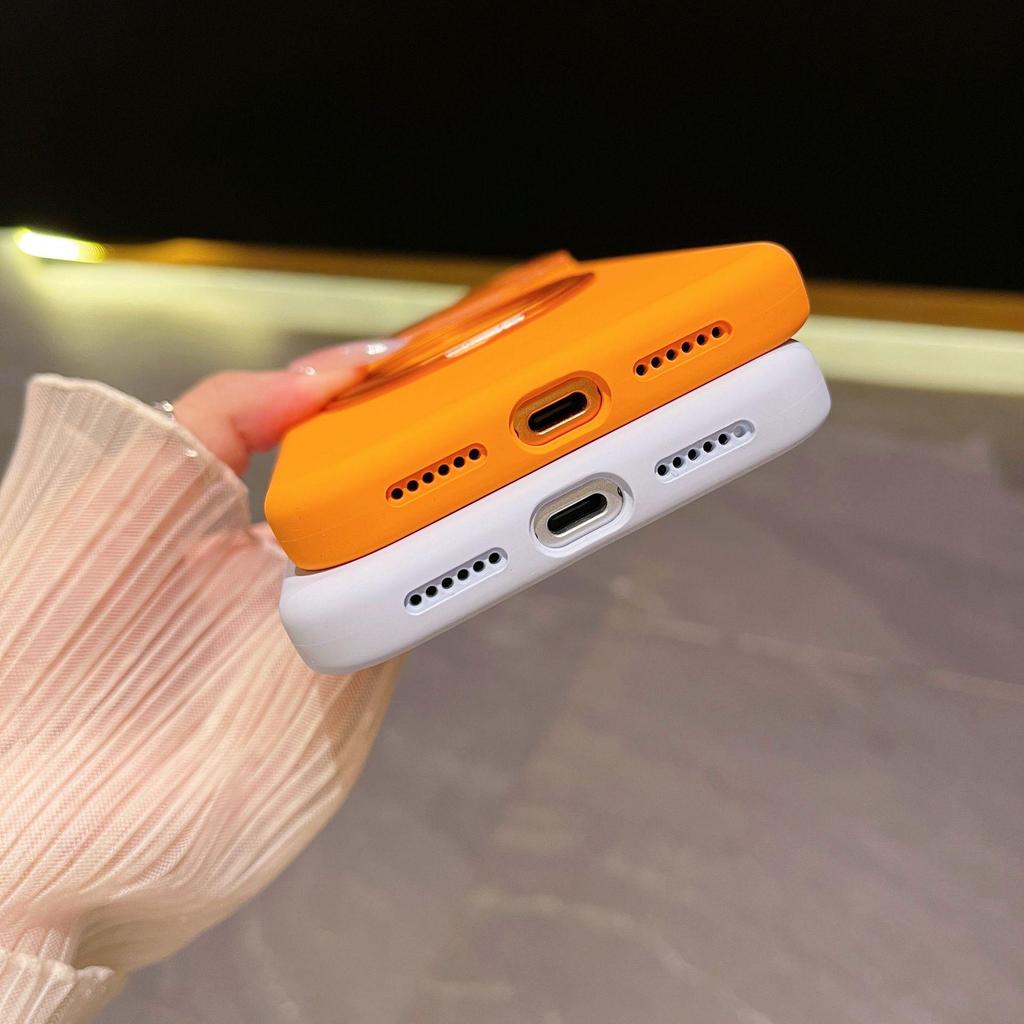 iPhone 17 Pro Max Liquid Silicone Case with Ring Holder and Large Window, 17 Series Protective Cover
