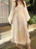 Elegant Women's Starry Sky Long Dress Set
