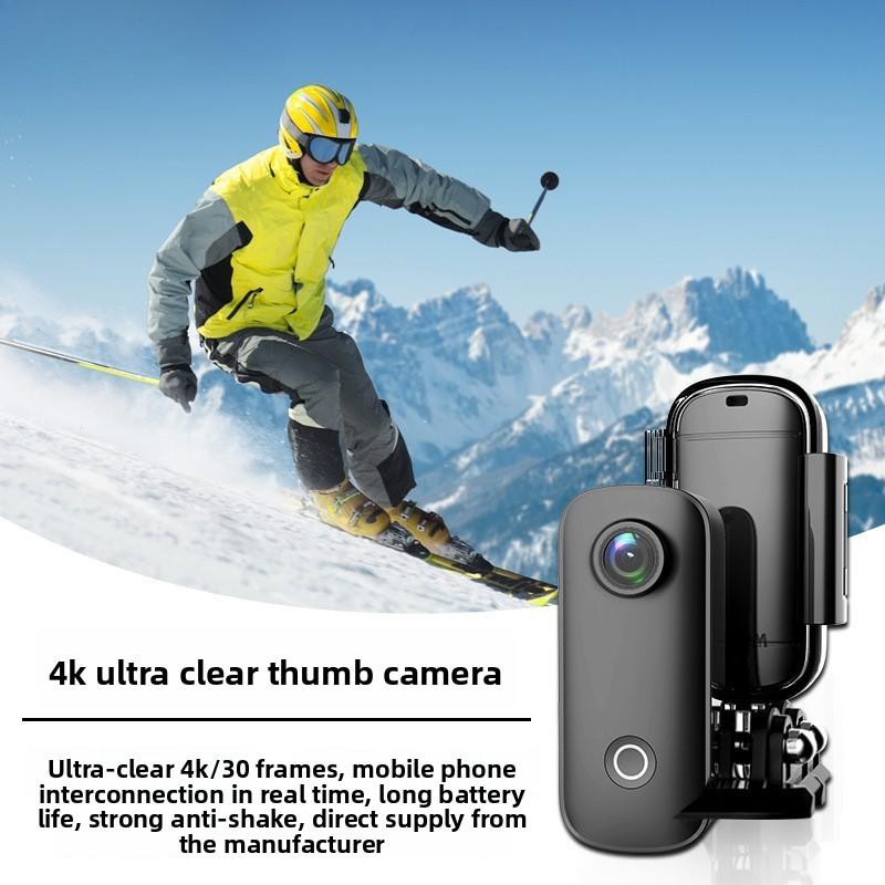 Thumb Motion Camera 4k High Definition Motorcycle Recorder Outdoor Camera Pocket Camera Anti-shake