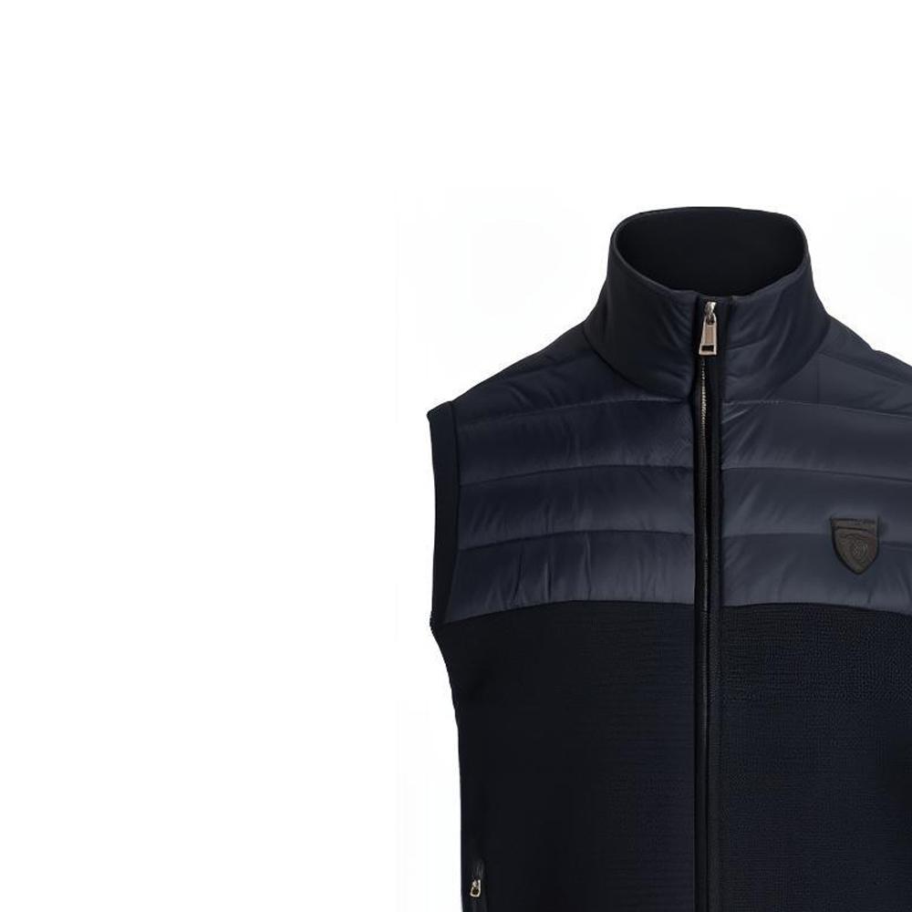 Polo Ralph Lauren Ss23 Color Block Stand Collar Zip Vest Men Vests Blue Black MNPOSWE1CM20062-410