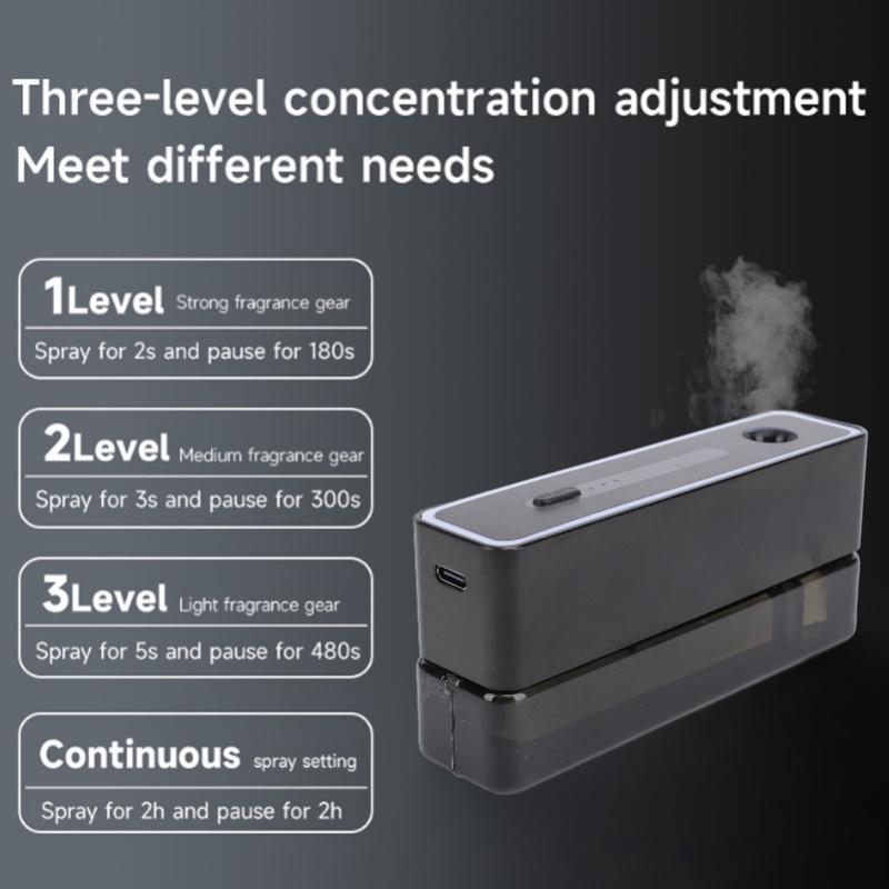 Aromatherapy Diffuser Mist Humidifier With 3 Levels Automatic Fragrance USB Desktop Humidifier For Bedroom Office Home Hotel