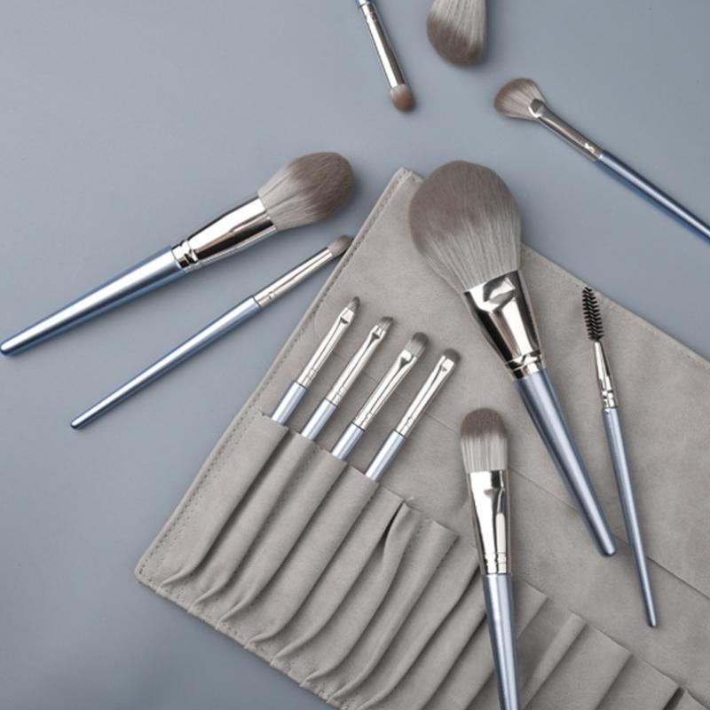 Set Pennelli Trucco Ultra Morbidi 14 Pezzi Setole Morbide Pennello Polvere Libera Viso Intero Pennello Ombretto Pennello Cosmetico Professionale