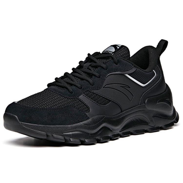 Anta Comfortable Versatile Non-Slip Durable Low-Top Training Shoes Men Sneaker Black 912127026-1