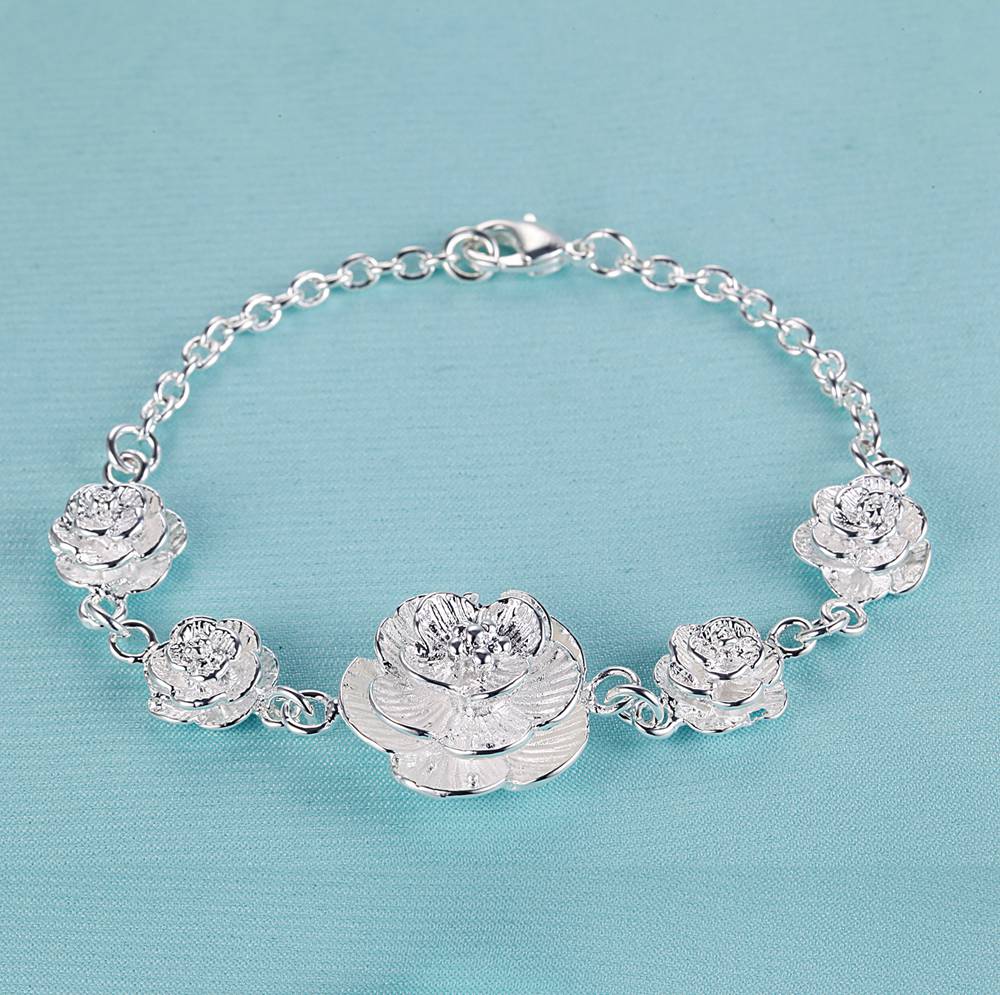 Brățară Argint 925 Inimă Lanț Romantism de Înaltă Calitate Pentru Femei Bărbați Modă Petrecere de Angajament Cadou Bijuterii de Nuntă