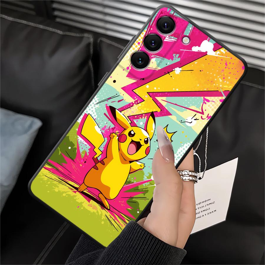 Mignon Pokemon Pikachu Housse Coque de Téléphone pour Samsung Galaxy A05 A15 A70 A04 A06 A13 A20 A50 A17 A16 A40 A12