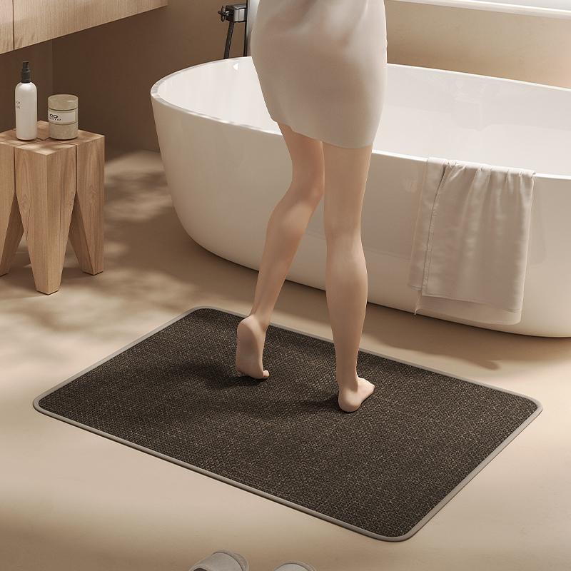 Bathroom Floor Mat, Water-Absorbing Non-Slip Foot Mat, Toilet, Bathroom Door-Drying Door Mat, Toilet, Dirt-Resistant And Anti-Drop Carpet