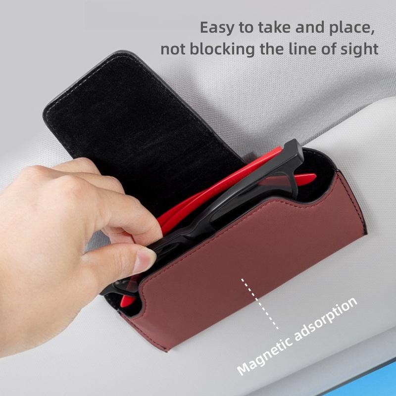 Custodia per Occhiali con Logo Auto Organizer per Carte per Parasole Occhiali da Sole Scatola Per BMW X1 X2 X3 X5 X6 X7 M3 M4 F15 F25 F30 E36 E39 E46 E87 E90 3