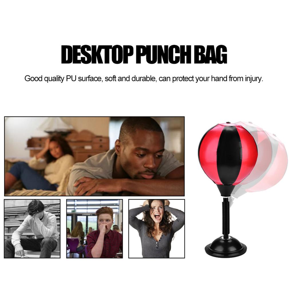 Desktop Boxing Desktop PU Punching Bag Speed Ball  Stress Relief Adult Sport Boxing Training Desktop Punch Desktop Speed Ball