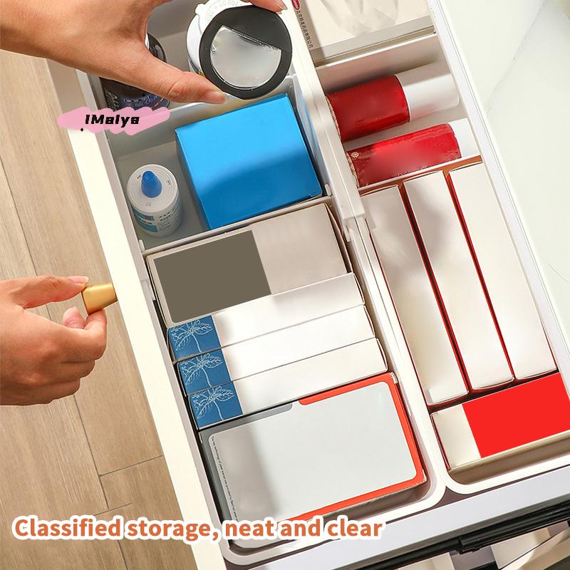 M-1Pc Drawer Organizer Expandable Utensil Tray For Kitchen Adjustable Flatware Stationery Cosmetics Holder Cutlery Storage Box