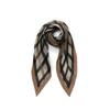 Beige Check Pleated Scarf Dcsc0e514