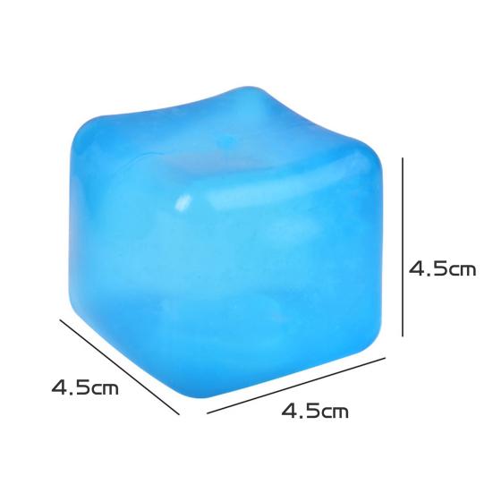 3Pcs Stress Cube Fidget Toy Anxiety Relief Ice Cube Squeeze Decompression