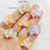 10pcs Cute Cartoon Little Bee Flat Back Resin Scrapbook Figurines DIY Home Decor Crafts