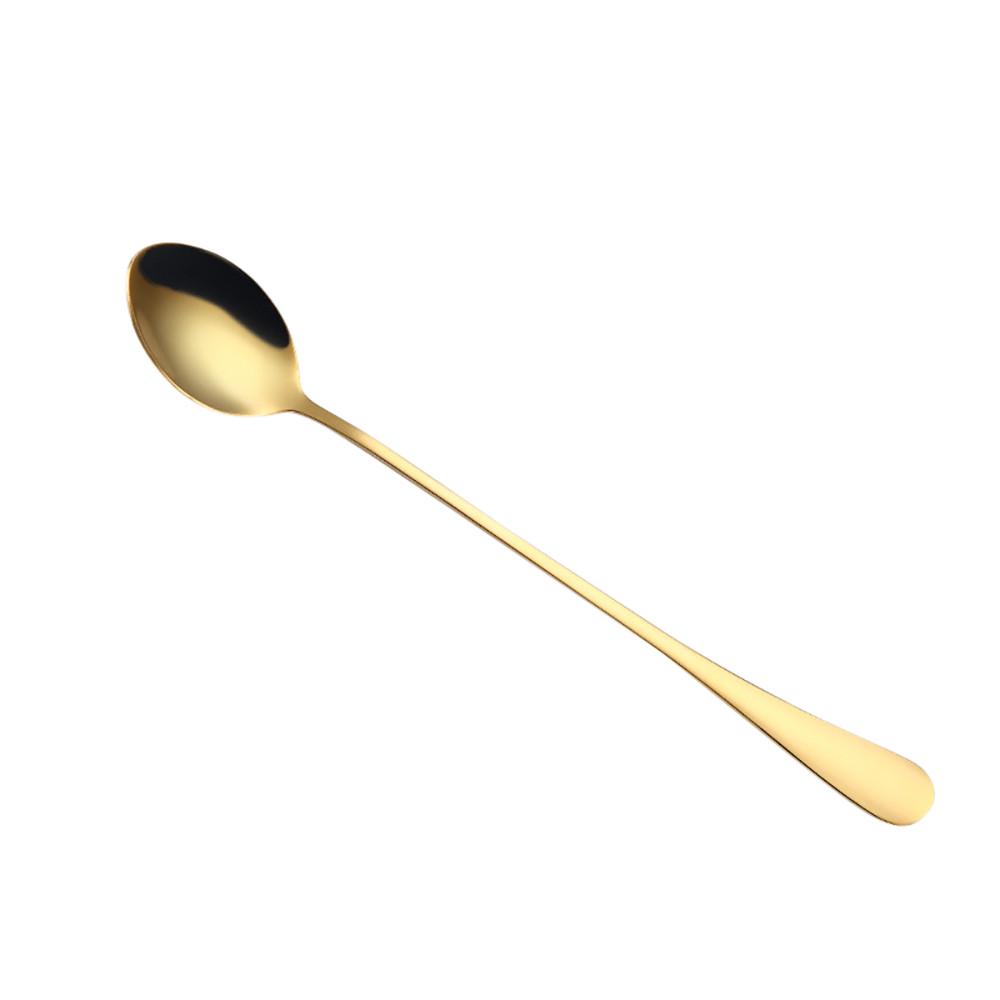 Colorful Spoon Long Handle Spoons Flatware Coffee Drinking Tools Kitchen Gadget