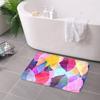 1P Chroma Foliage pattern Kitchen Rug Non-Slip Door Mat Pop design Bathroom Rug Bath Mat Carpet for Home Sink Laundry ecoreeree