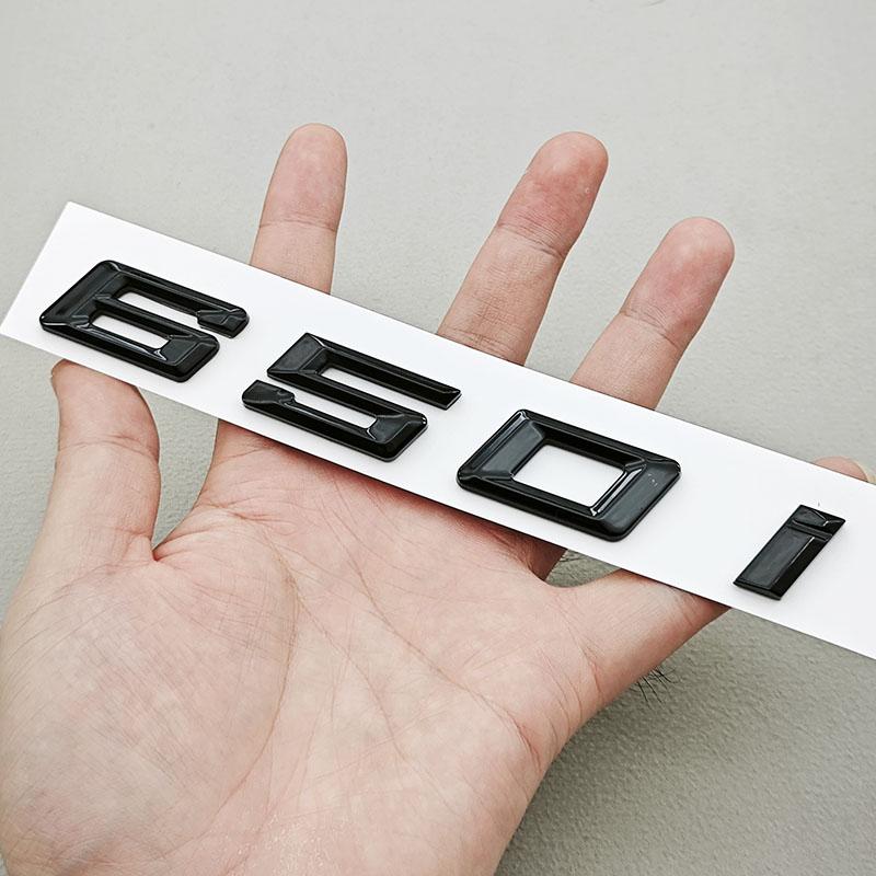 NEW 3D ABS Car Letters Logo 630i 640i 650i Sticekr Rear Trunk Badge Emblem Decal For BMW 630i 640i 650i F12 F13 F06 Tail Marking