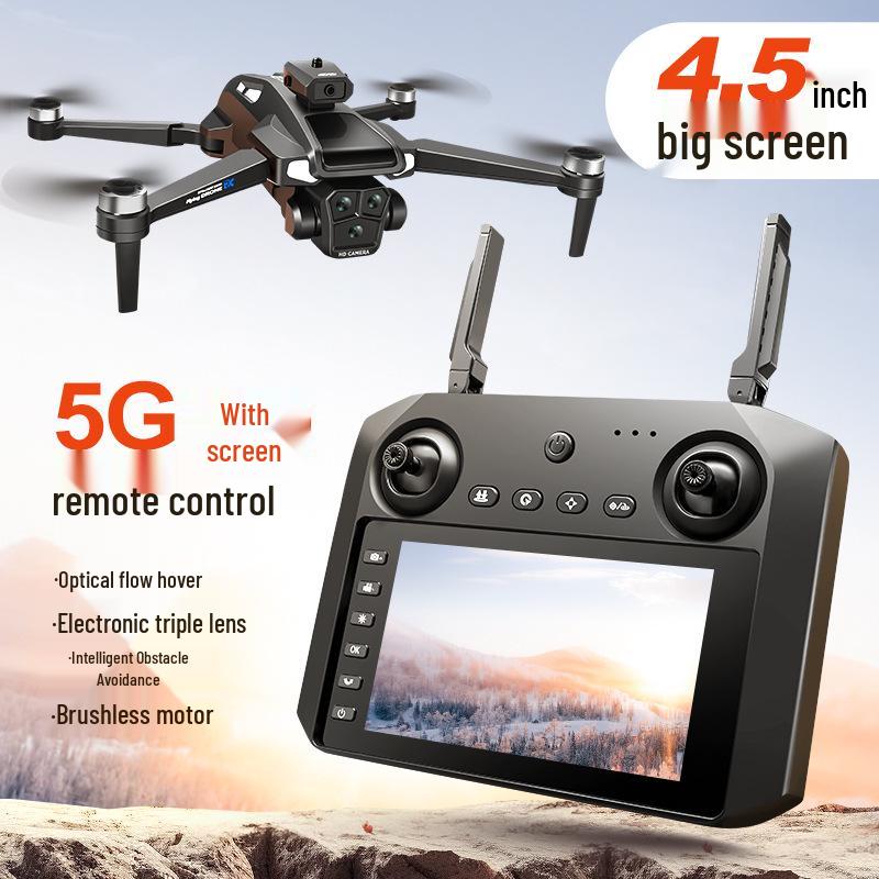 High-Precision Drone with Large Display, Intelligent Obstacle Avoidance, HD Aerial Photography & Brushless Motors