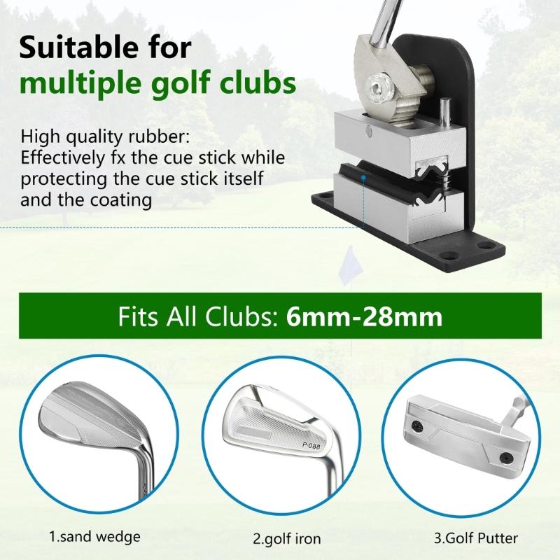 Abrazadera para Palo de Golf Mordaza de Agarre Herramienta para Recambio de Grip de Palo de Golf Herramienta de Mordaza Profesional Estación de Agarre para Palo de Golf Duradera